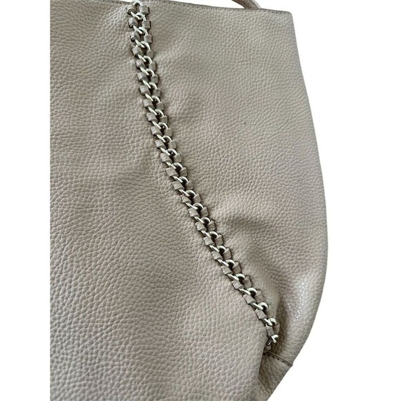BCBG Taupe Tote Bag with Decorative Chain Accents for Women‎ - Picture 8 of 9